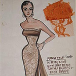 Gown designed for Maria Cole