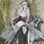 Gown designed for Rosette Pennington Collection